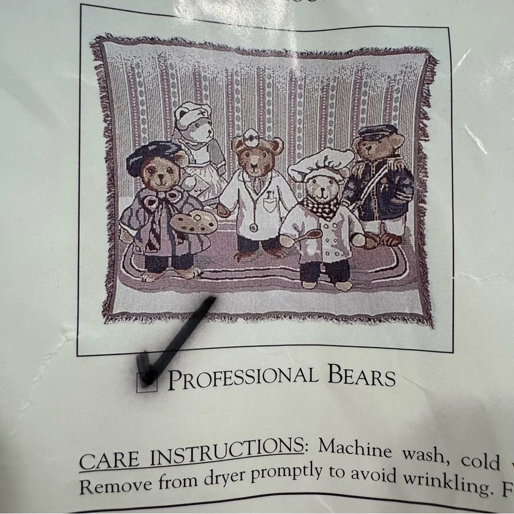 Riverdale Tapestry Throw Blanket Professional Bears
